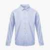 Áo Sơ Mi Trơn Form Slimfit SM205 Màu Xanh Biển