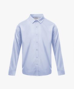 Áo Sơ Mi Trơn Form Slimfit SM205 Màu Xanh Biển