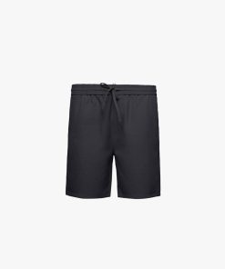 Quần Short Linen Trơn Form Straight QS085 Màu Đen